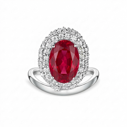 Velara Crest Ring – Red Ruby