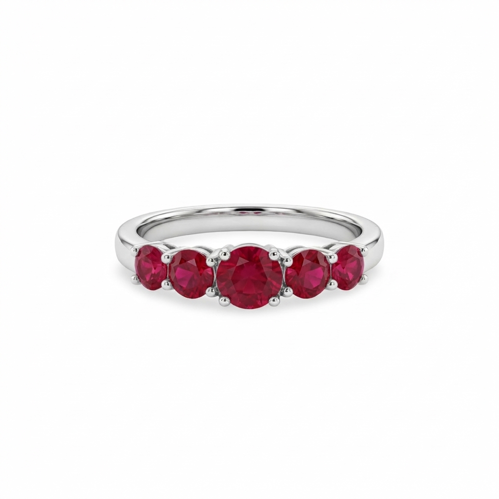 Juno Cinco Ring – Red Ruby