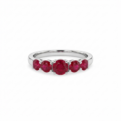 Juno Cinco Ring – Red Ruby