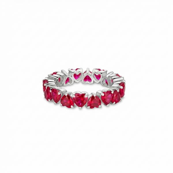Amore Eternity Ring – Red Ruby