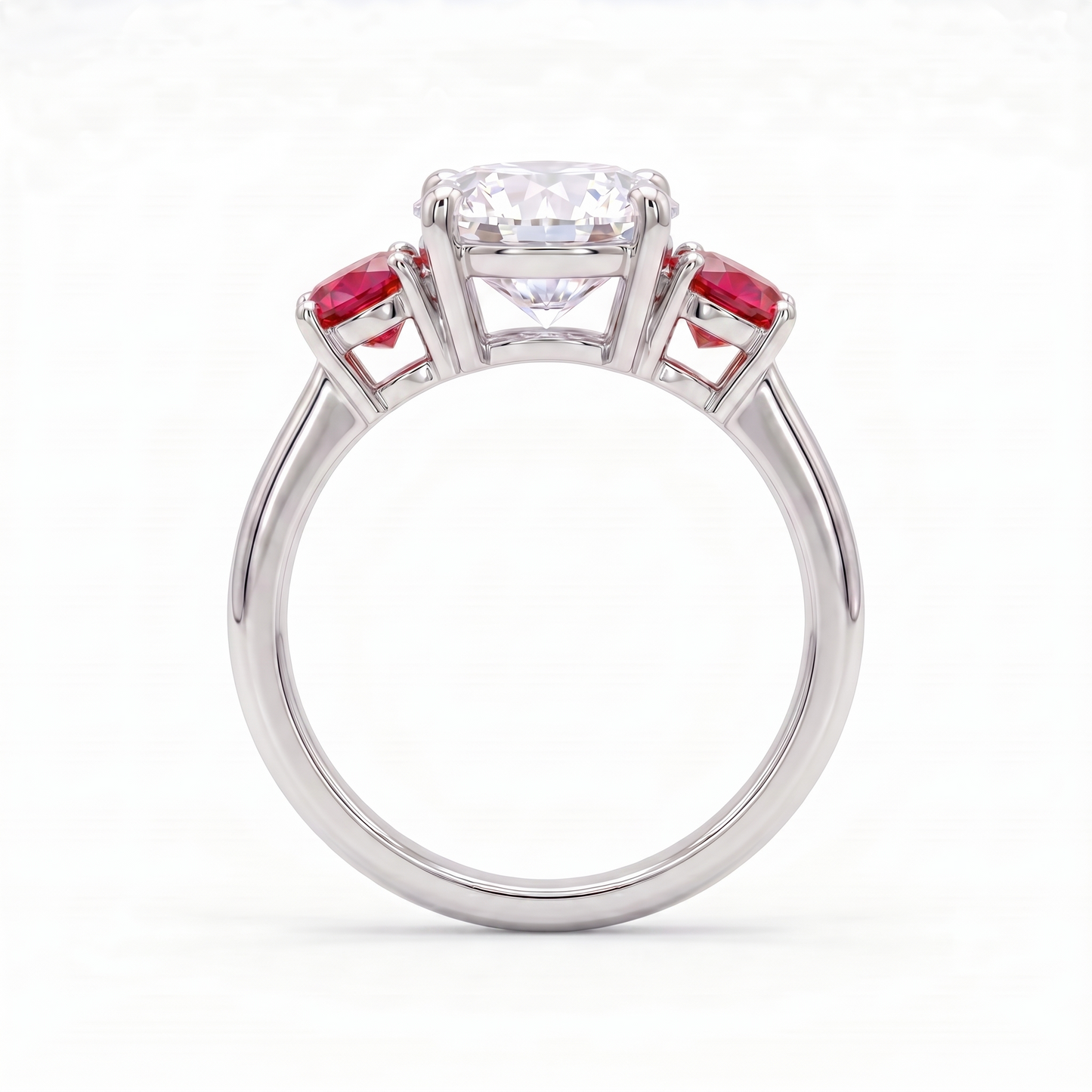 Juno Trilogy Ring – Red Ruby