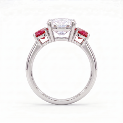 Juno Trilogy Ring – Red Ruby