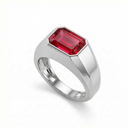 Nexus Signet Ring – Red Ruby