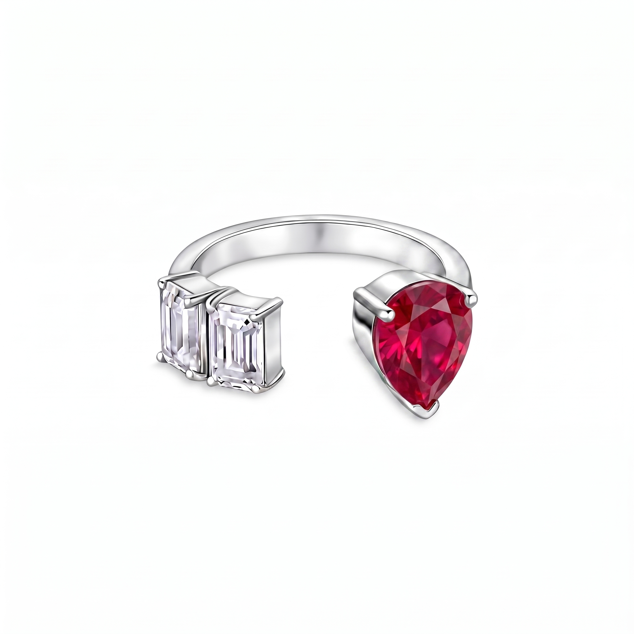 Nova Open Ring – Red Ruby