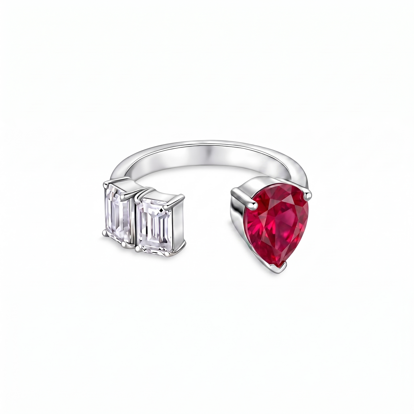 Nova Open Ring – Red Ruby