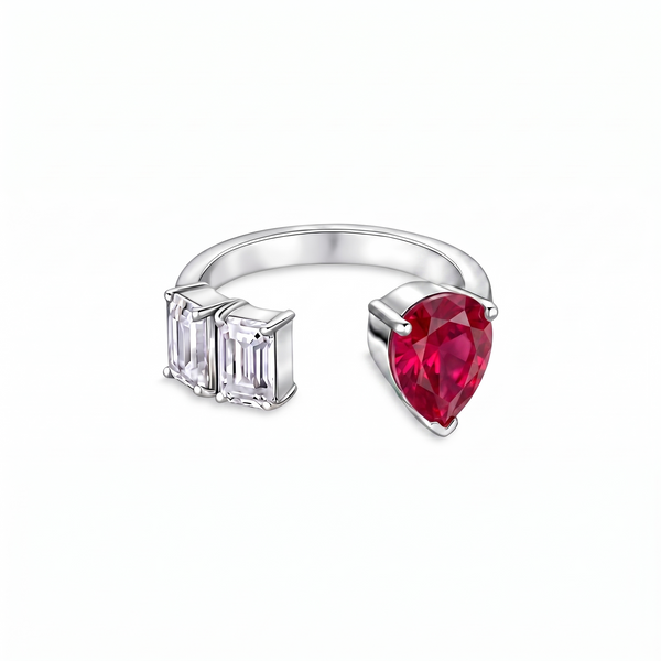 Nova Open Ring – Red Ruby