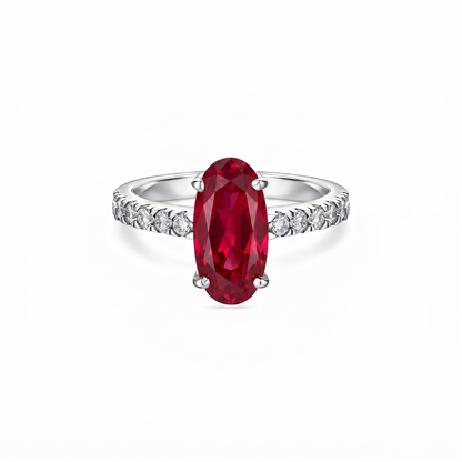 Velara Axis Ring – Red Ruby