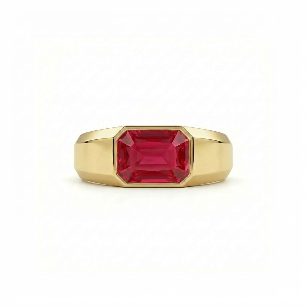 Nexus Signet Ring – Red Ruby