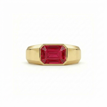 Nexus Signet Ring – Red Ruby