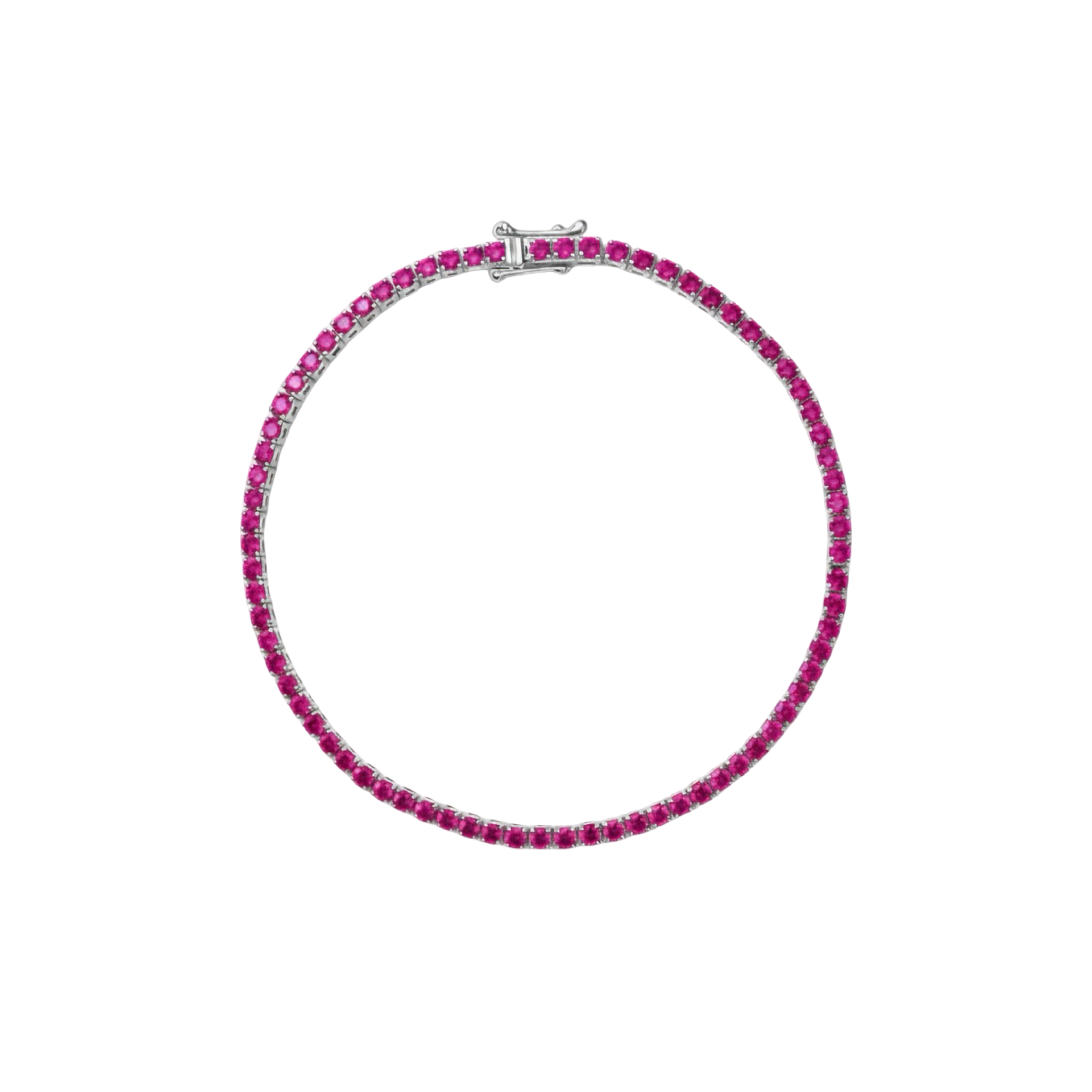 Juno Mini Tennis Bracelet – Red Ruby
