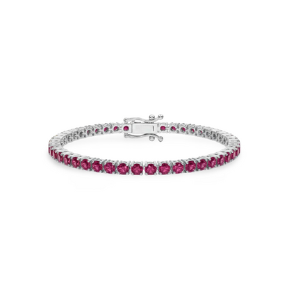 Juno Grande Tennis Bracelet – Red Ruby