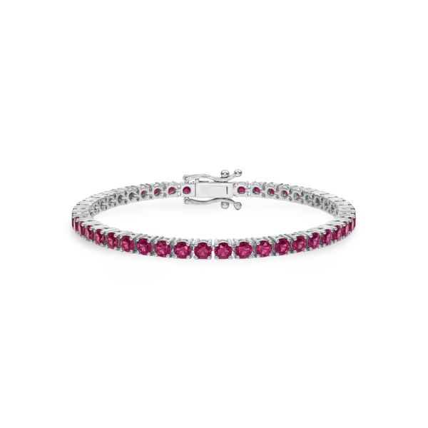 Juno Grande Tennis Bracelet – Red Ruby