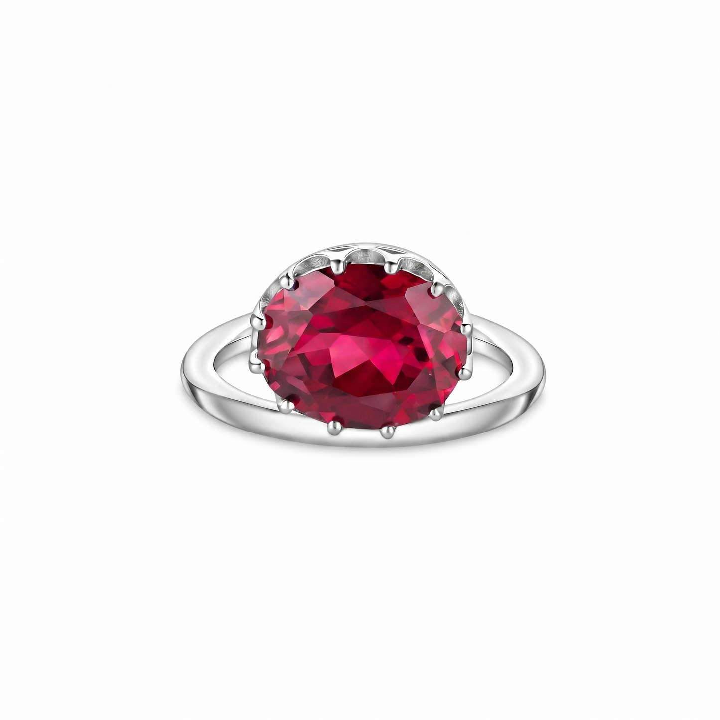Velara Satellite Ring – Red Ruby