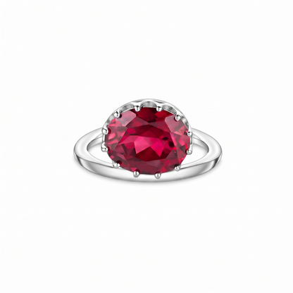 Velara Satellite Ring – Red Ruby