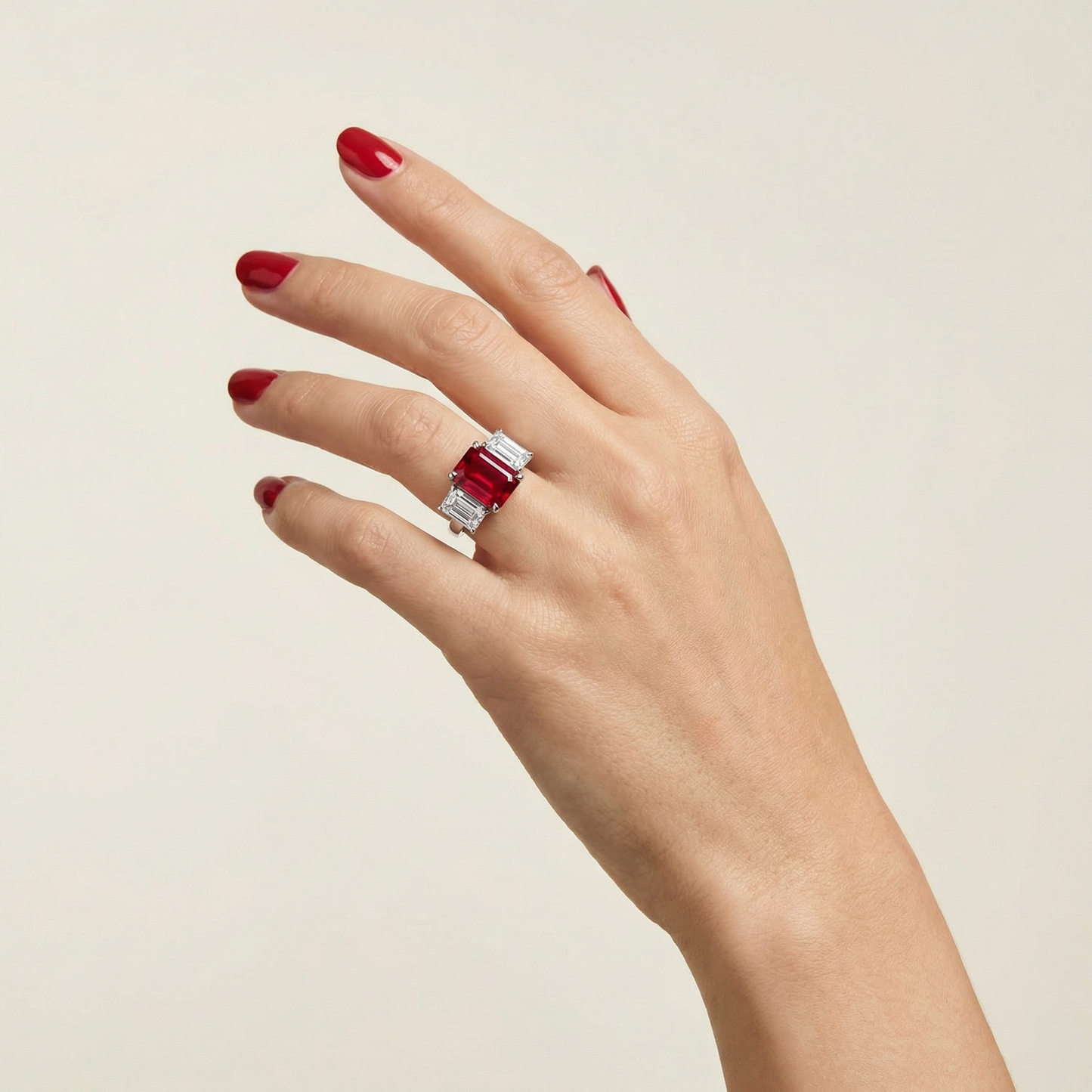 Nexus Trilogy Ring – Red Ruby