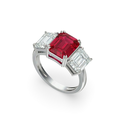 Nexus Trilogy Ring – Red Ruby