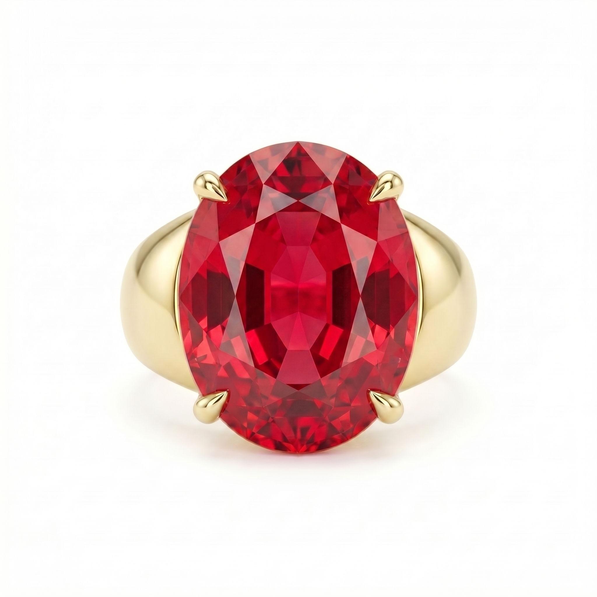 Velara Signet Ring – Red Ruby