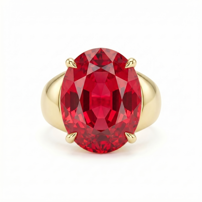 Velara Signet Ring – Red Ruby