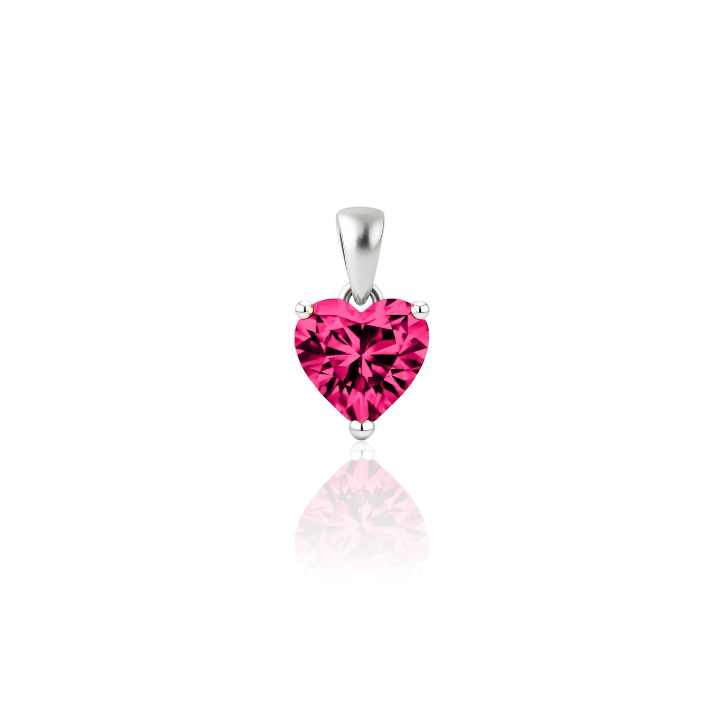 Amore Maxi Solitaire Necklace – Red Ruby