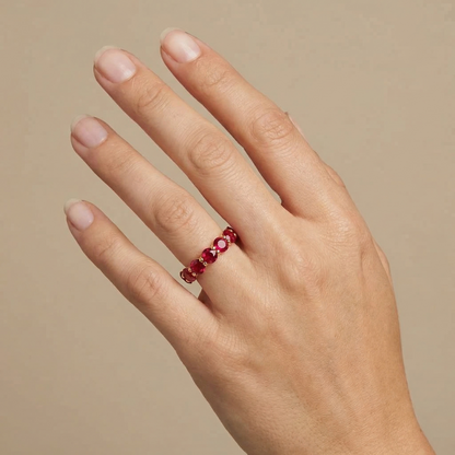 Linea Maxi Ring – Red Ruby