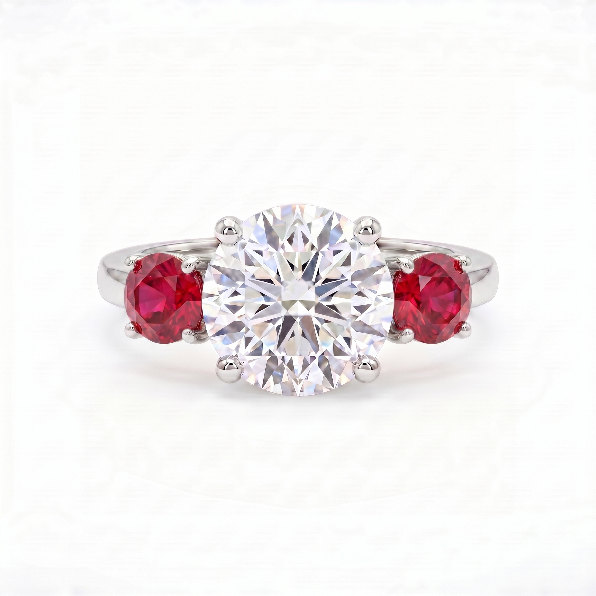 Juno Trilogy Ring – Red Ruby