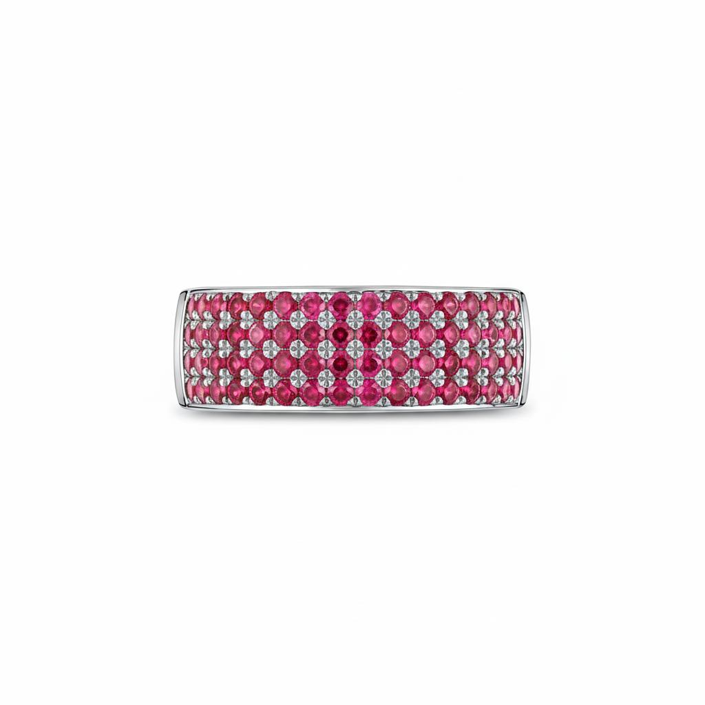 Linea Bold Band Ring – Red Ruby