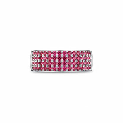 Linea Bold Band Ring – Red Ruby