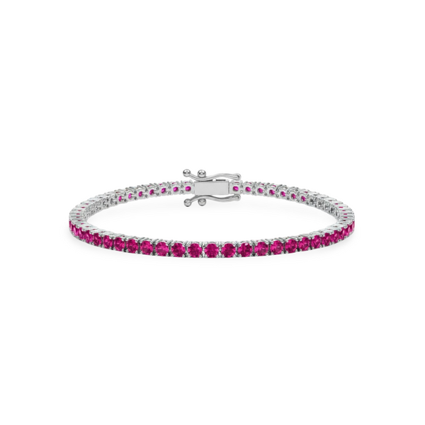 Juno Midi Tennis Bracelet – Red Ruby