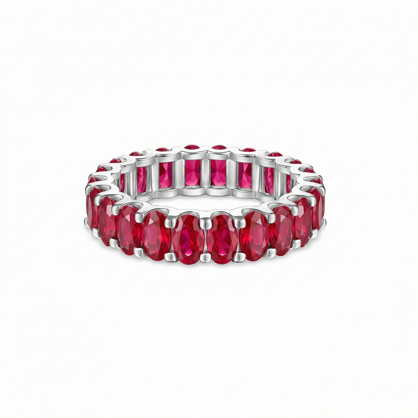 Velara Eternity Ring – Red Ruby