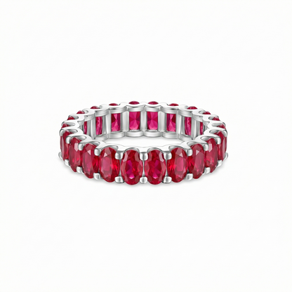 Velara Eternity Ring – Red Ruby