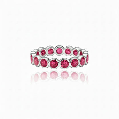 Forma Eternity Ring – Red Ruby