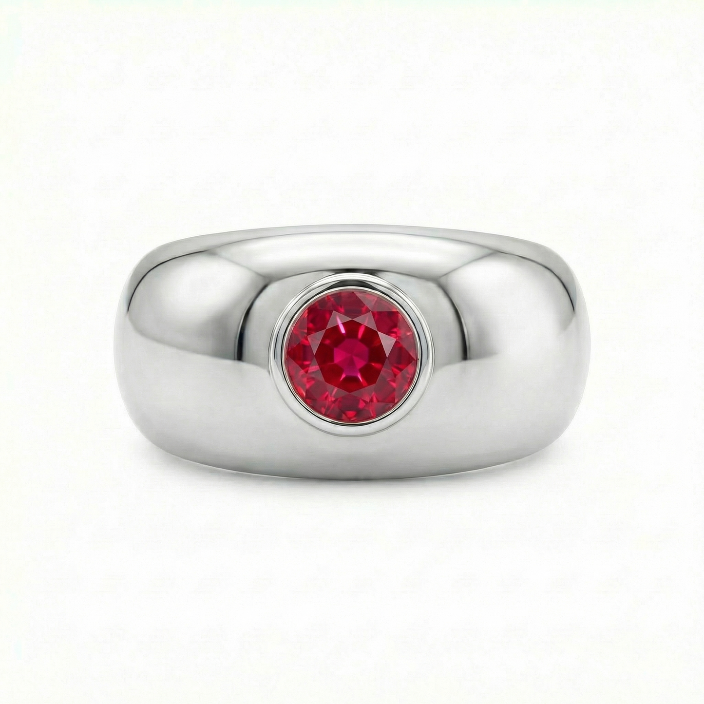 Forma Signet Ring – Red Ruby
