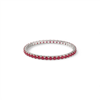 Linea Mini Ring – Red Ruby