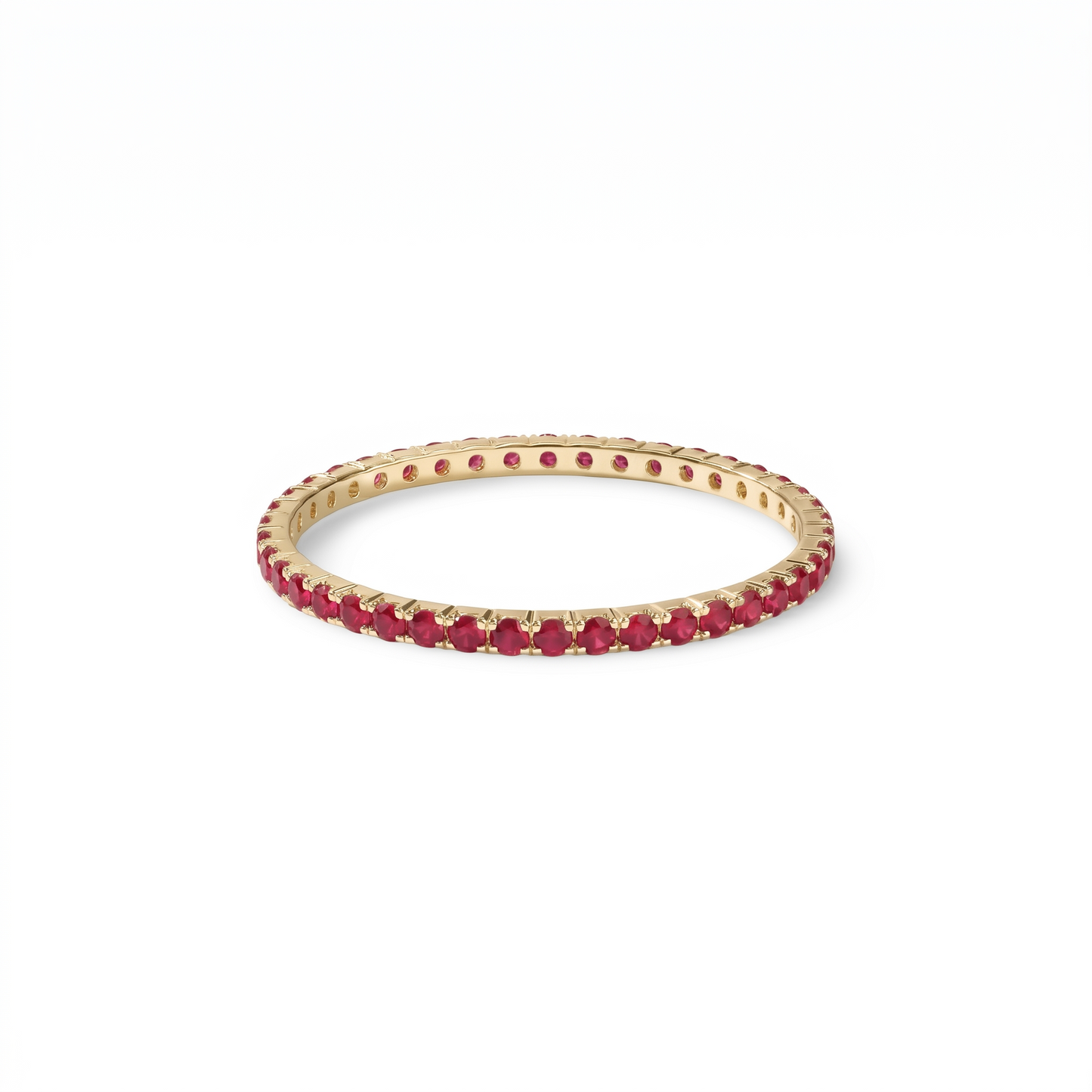 Linea Mini Ring – Red Ruby