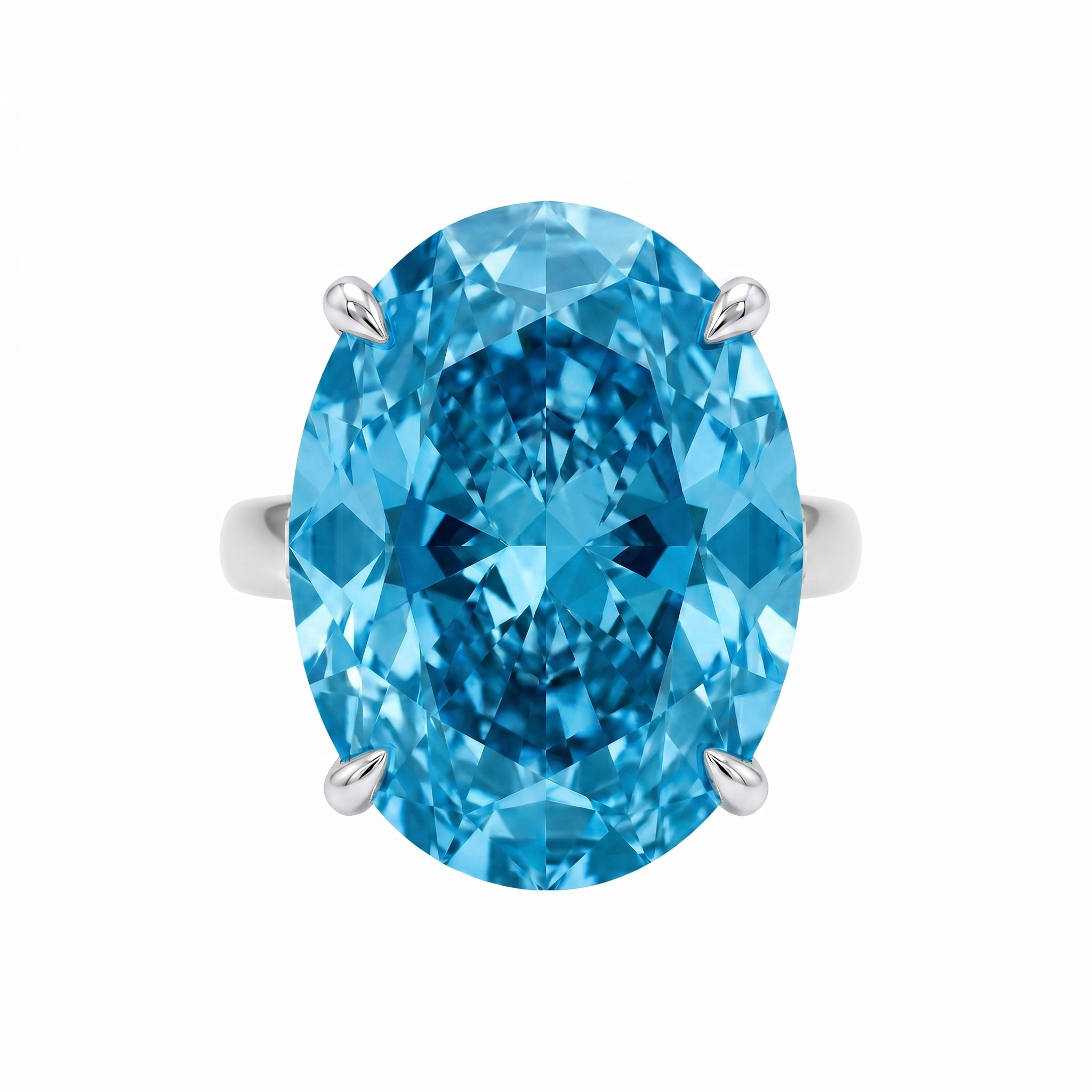 Velara Gala Ring – Teal Blue Spinel