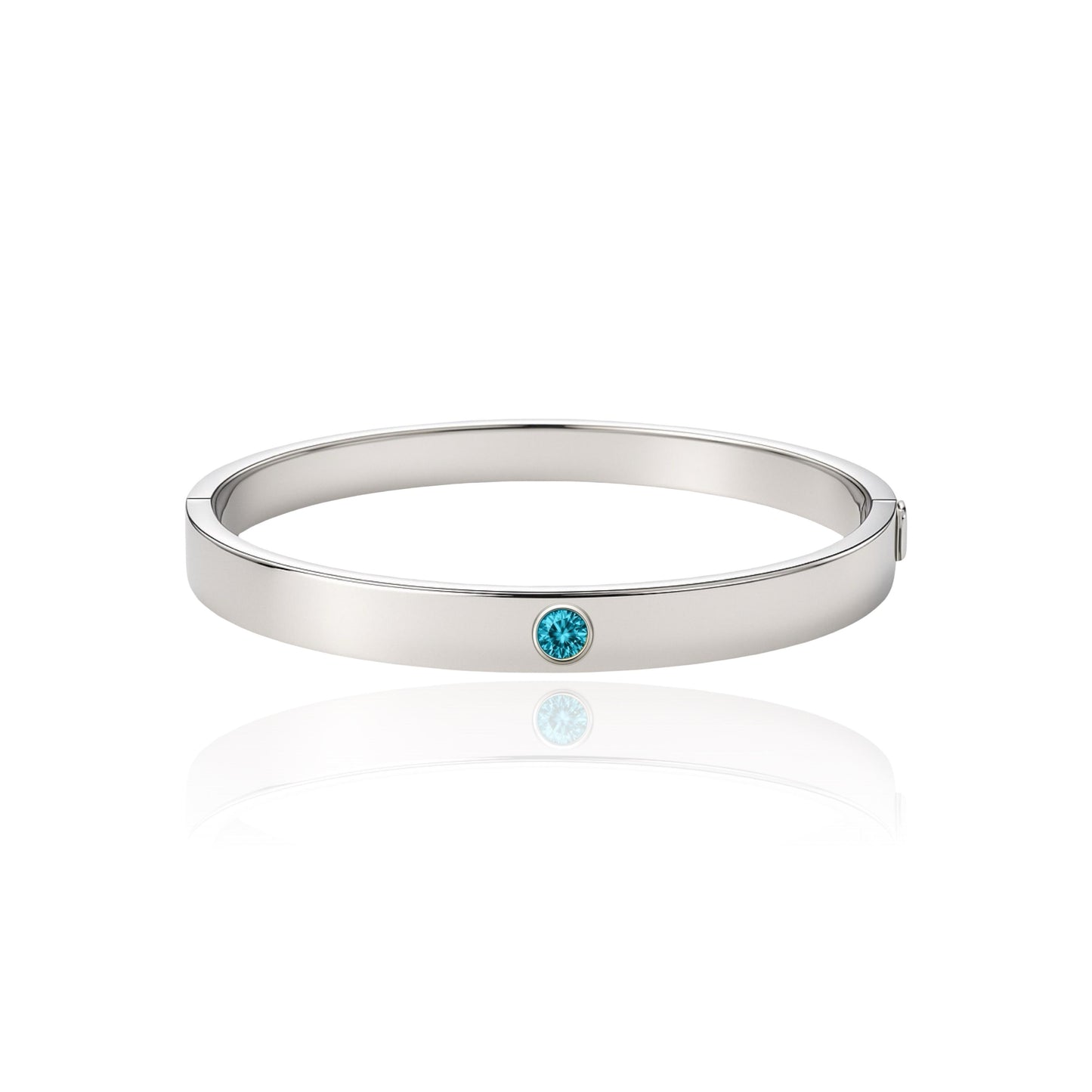 Forma Uno Elemental Bangle – Teal Blue Spinel
