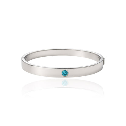 Forma Uno Elemental Bangle – Teal Blue Spinel