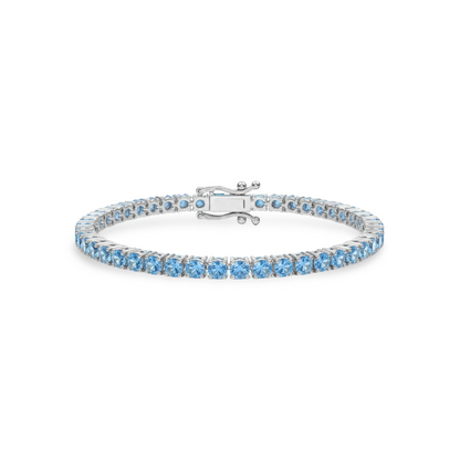 Juno Grande Tennis Bracelet – Teal Blue Spinel
