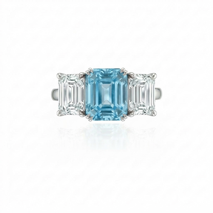 Nexus Trilogy Ring – Teal Blue Spinel