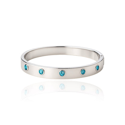 Forma Cinco Elemental Bangle – Teal Blue Spinel