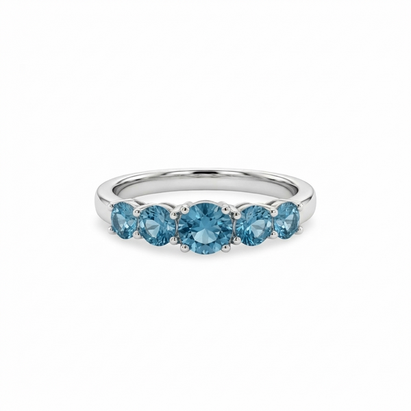 Juno Cinco Ring – Teal Blue Spinel