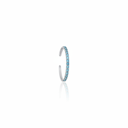 Linea Mini Ear Cuff – Teal Blue Spinel