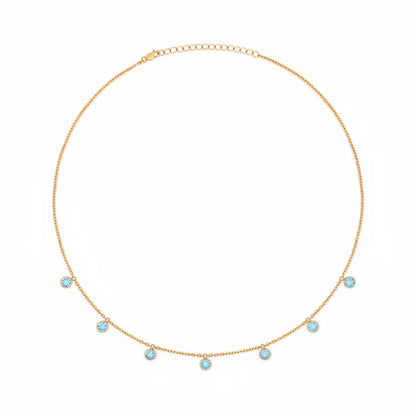 Forma Harmony Necklace – Teal Blue Spinel