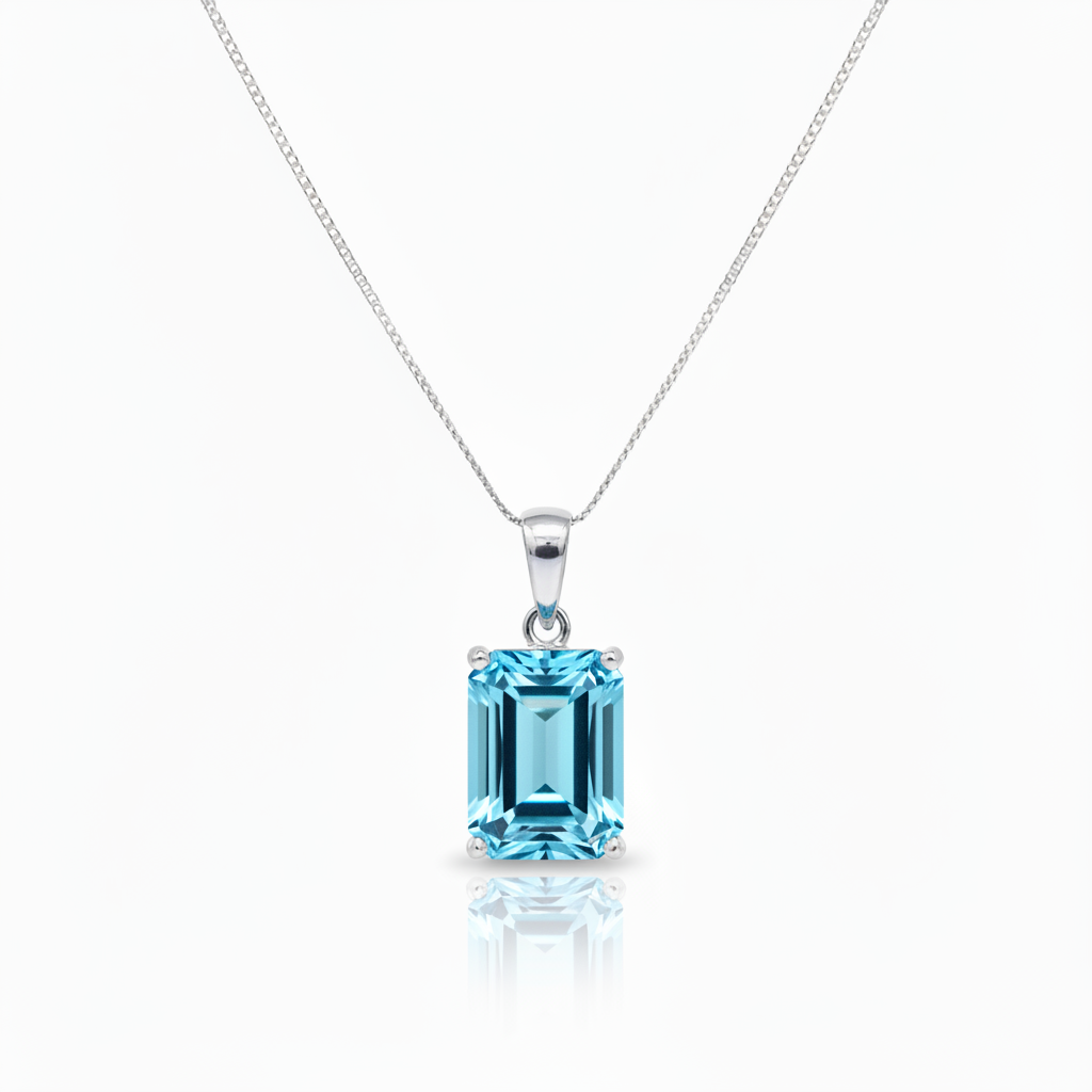 Nexus Statement Pendant – Teal Blue Spinel