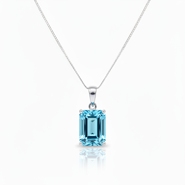 Nexus Statement Pendant – Teal Blue Spinel
