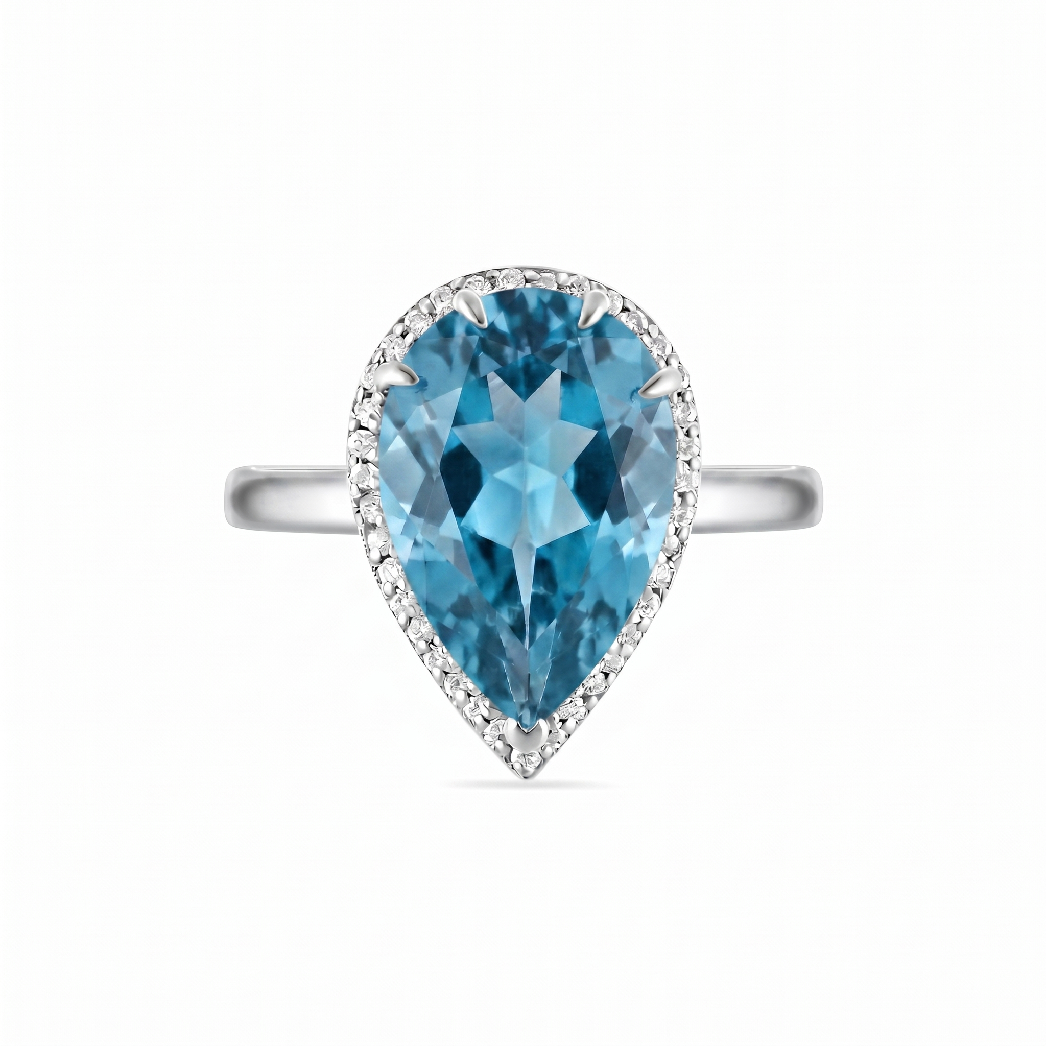 Nova Principessa Ring – Teal Blue Spinel