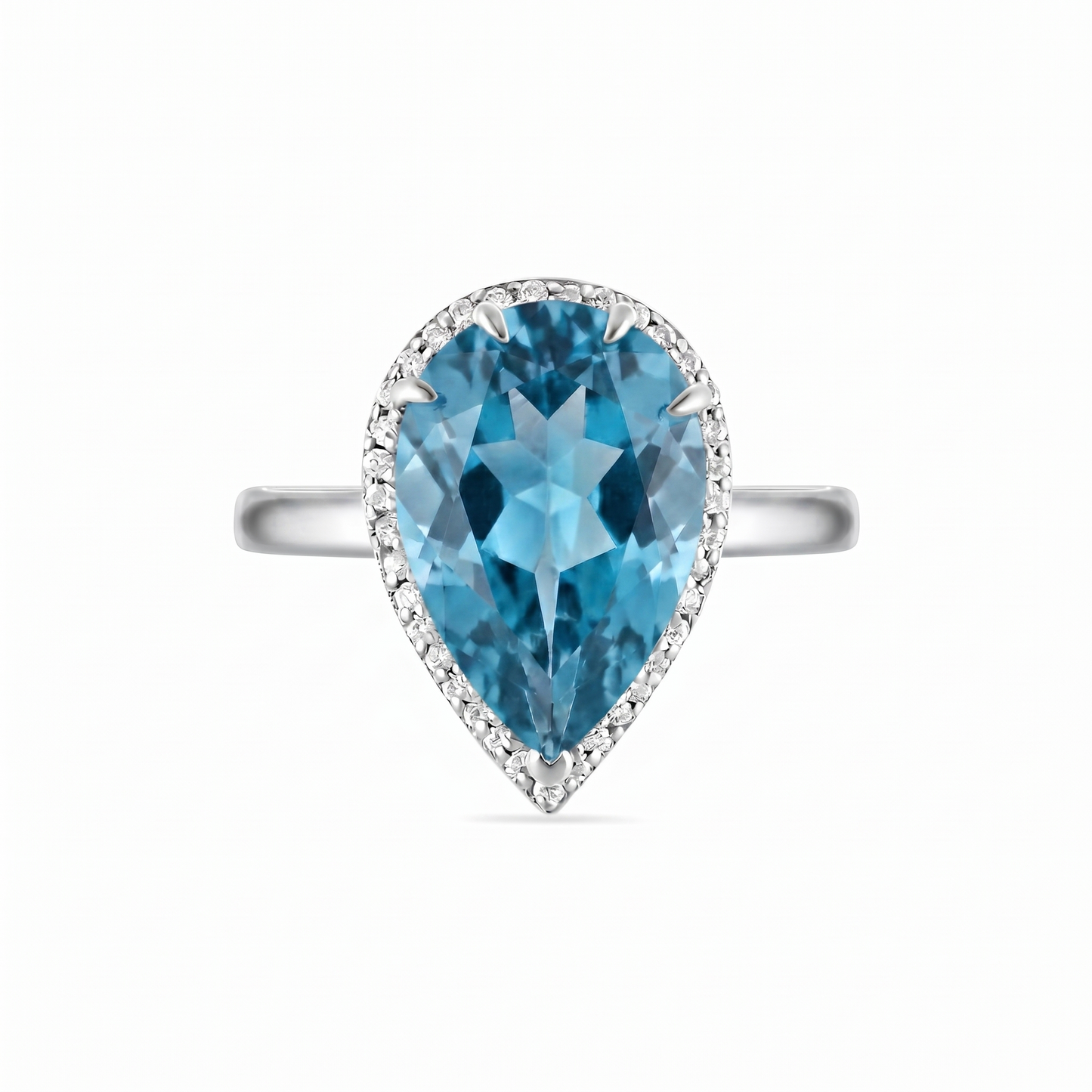 Nova Principessa Ring – Teal Blue Spinel