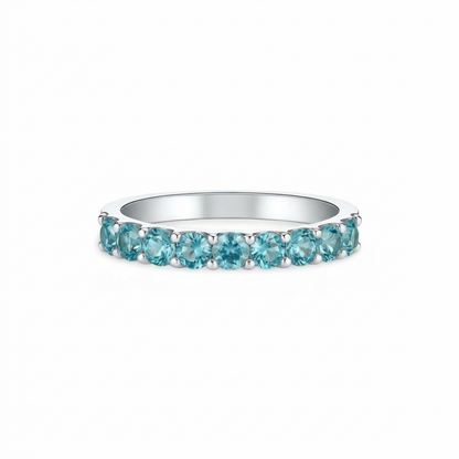 Linea Demi Grande Ring – Teal Blue Spinel