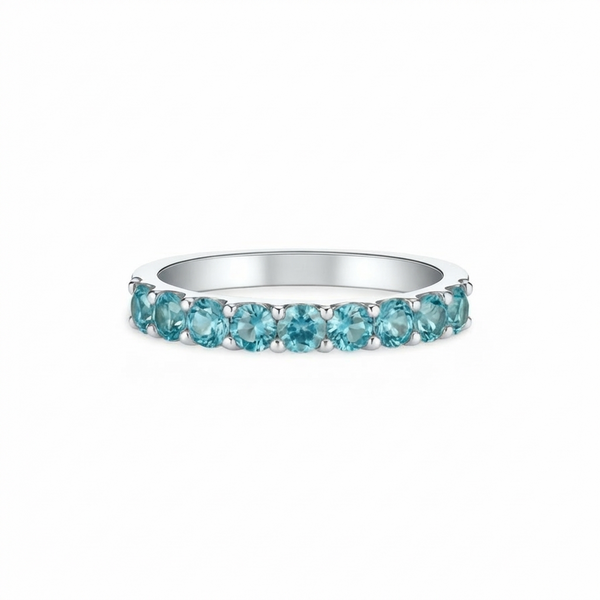 Linea Demi Grande Ring – Teal Blue Spinel