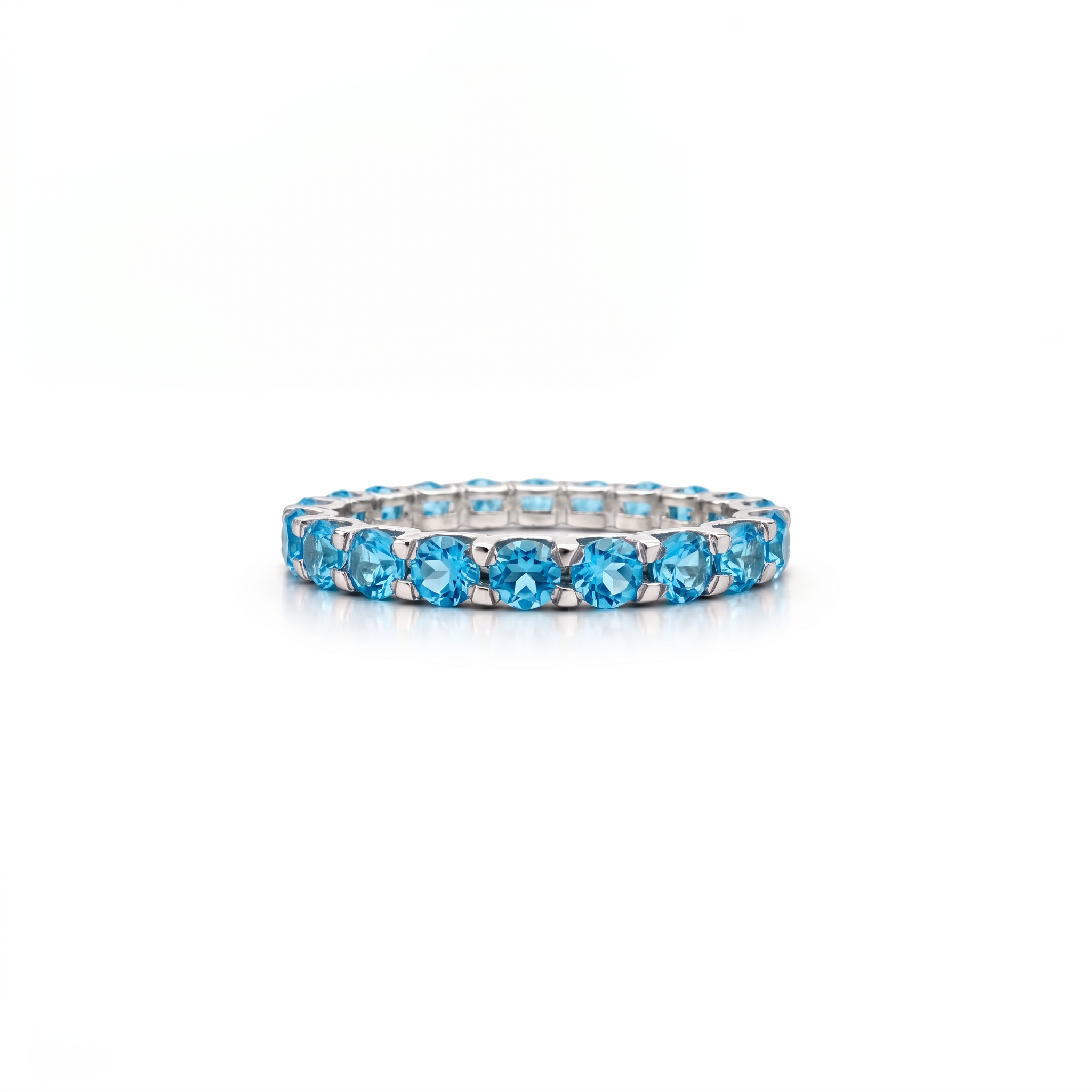 Linea Grande Ring – Teal Blue Spinel
